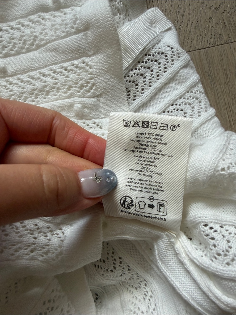 EUC sezane davie cardigan ecru size medium - Picture 11 of 16